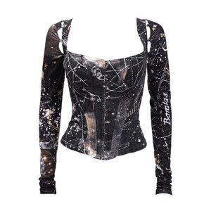 Roberto Cavalli constellation corset top